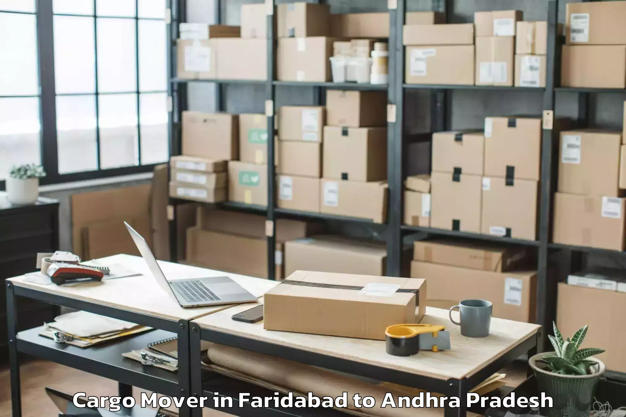 Easy Faridabad to Peravali Cargo Mover Booking